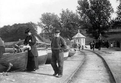 Pier Tramway Swanage c1895 Swanage Museum Collection