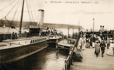 Paddle Steamer Balmoral at the Pier 1906 (David Haysom Collection)