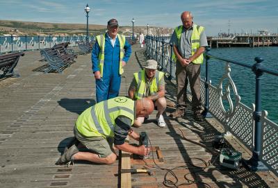 fitting plaques on the decking(1)