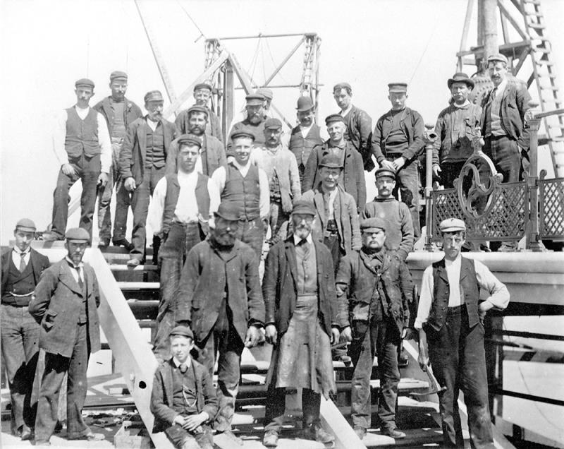 Building New Pier 1896